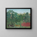 La Cascade - Henri Rousseau — gerahmtes Bild an der Wand