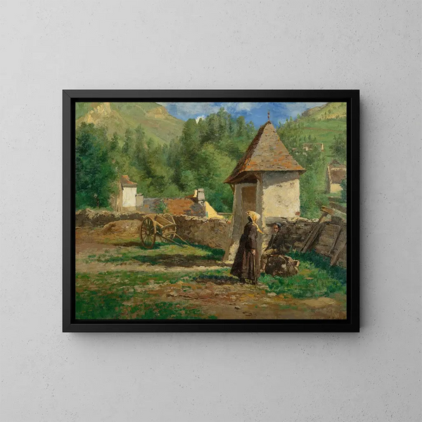 A Gdres Basses Pyrénées - Henri Stanislas Rouart — gerahmtes Bild an der Wand