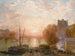 Paris, die Seine und den Louvre bei Sonnenuntergang - Henri Zuber — Ansicht des Kunstwerks