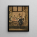 L'homme à la fenêtre - Henri de Braekeleer — gerahmtes Bild an der Wand