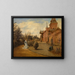 La maison de campagne de Gustave Coteaux - Henri de Braekeleer — gerahmtes Bild an der Wand