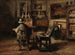 Das Atelier von Ferdinand De Braekeleer I, Vater des Malers - Henri de Braekeleer — Ansicht des Kunstwerks