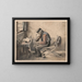 Der Geiger - Henri de Braekeleer — gerahmtes Bild an der Wand