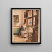 Warten - Henri de Braekeleer — gerahmtes Bild an der Wand