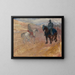 Zwei Ritter in Rüstung - Henri de Toulouse-Lautrec — gerahmtes Bild an der Wand