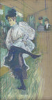 Jane Avril tanzend - Henri de Toulouse-Lautrec — Ansicht des Kunstwerks