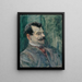 Portrait von André Rivoire - Henri de Toulouse-Lautrec — gerahmtes Bild an der Wand