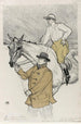 Der Jockey, der zum Ziel läuft - Henri de Toulouse-Lautrec — Ansicht des Kunstwerks