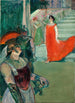 L'opéra Messaline in Bordeaux Messaline steigt die Treppe hinunter, gesäumt von Statisten - Henri de Toulouse-Lautrec — Ansicht des Kunstwerks