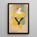 Yvette Guilbert - Henri de Toulouse-Lautrec — gerahmtes Bild an der Wand