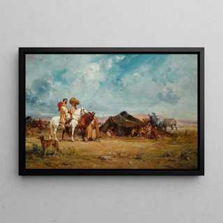 Henri milien Rousseau - A Desert Encampment.webp