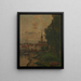 Eine Ansicht der Themse - Henri van der Hecht — gerahmtes Bild an der Wand