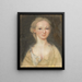 Ann Broughton Mme John Gibbs - Henrietta Johnston — gerahmtes Bild an der Wand