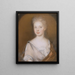 Mrs Pierre Bacot Marianne Fleur Du Gué - Henrietta Johnston — gerahmtes Bild an der Wand