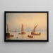Schiffe auf dem Bosporus, die Hagia Sophia im Hintergrund - Henriette Gudin — gerahmtes Bild an der Wand