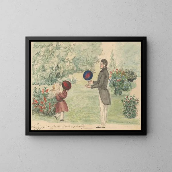 SYN VIKTOR MIT SEINER MEISTERIN IN RUSOVCE - Henriette Odescalchi — gerahmtes Bild an der Wand