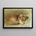Ein schlafender Katze - Henriette Ronner-Knip — gerahmtes Bild an der Wand