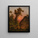 Ansicht vom Sonnenuntergang in Bluff - Henry Ary — gerahmtes Bild an der Wand