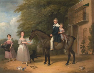 Henry Barraud - Children with Horse and Dog.webp