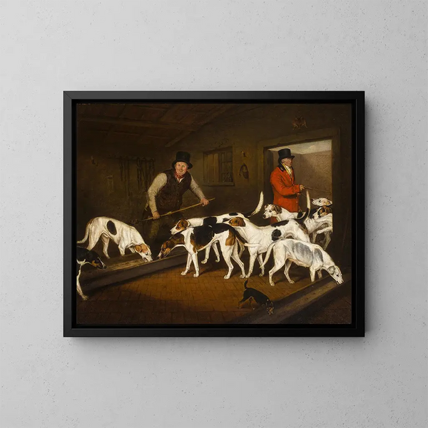 Chenil des Grafen von Darlington - Henry Bernard Chalon — gerahmtes Bild an der Wand