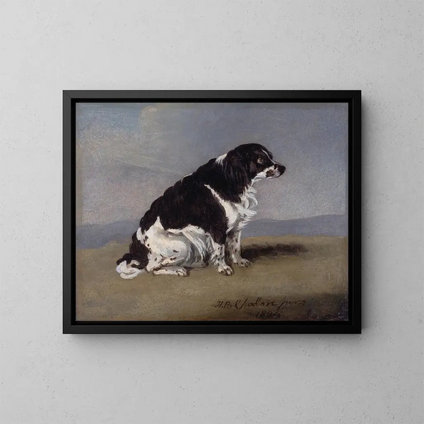 Der Spaniel der Herzogin von York - Henry Bernard Chalon — gerahmtes Bild an der Wand