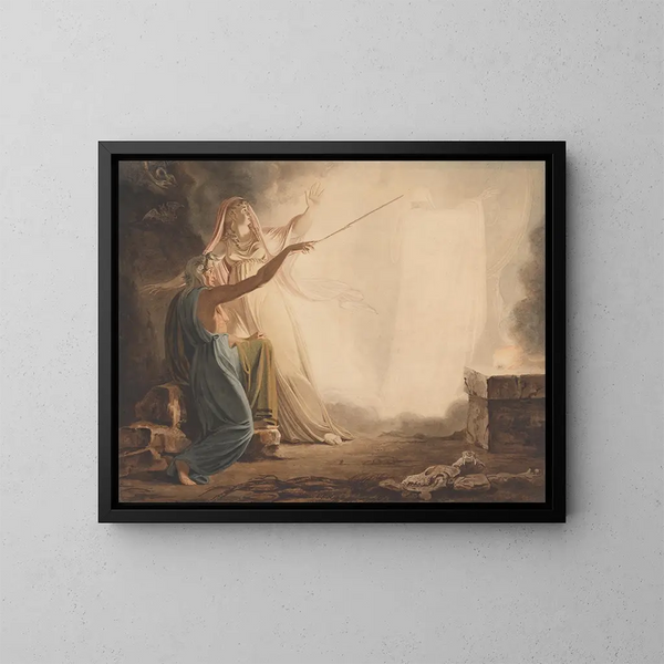 Szene der Beschwörung - Henry Bone — gerahmtes Bild an der Wand