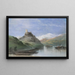Château en Ruines sur les Rives du Rhin - Henry Bright — gerahmtes Bild an der Wand