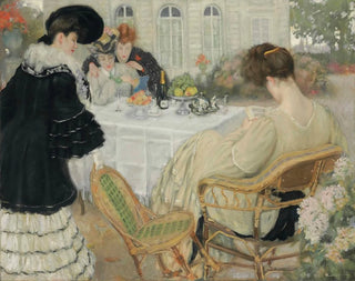 Damen beim Tee trinken - Henry Caro-Delvaille — Ansicht des Kunstwerks