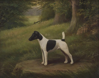 Paddock Paprika, un terrier dans un paysage - Henry Crowther — Ansicht des Kunstwerks