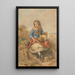 Junge Sammlerin - Henry Edington Hobson — gerahmtes Bild an der Wand