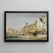 Chantiers de démolition de la rue des Billettes, 1888 - Henry Eugène Nocq — gerahmtes Bild an der Wand