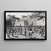 Die Tanz der Schlange der Indianer Moqui - Henry Farny — gerahmtes Bild an der Wand
