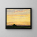 Stadt und Sonnenuntergang - Henry Farrer — gerahmtes Bild an der Wand