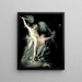 Satan und der Tod mit der Intervention der Sünde - Henry Fuseli — gerahmtes Bild an der Wand