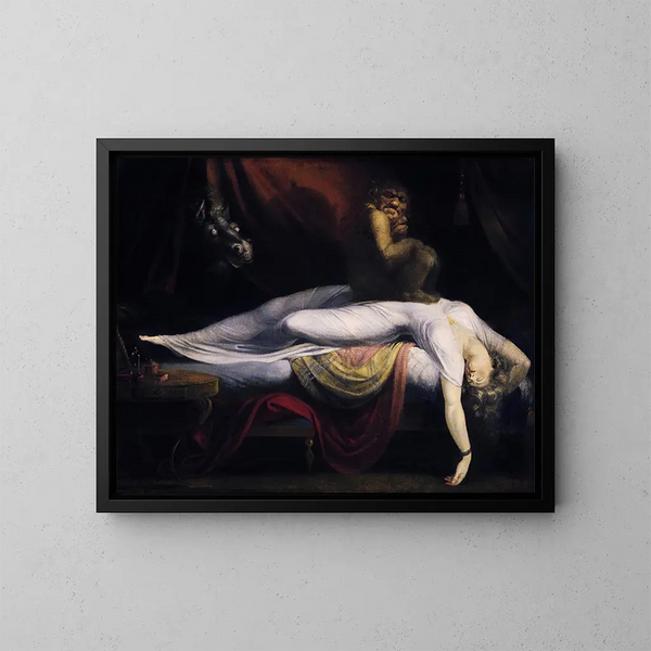 Der Albtraum - Henry Fuseli — gerahmtes Bild an der Wand
