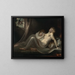 L Incube verlässt zwei junge Frauen - Henry Fuseli — gerahmtes Bild an der Wand