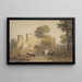 Landschaft mit Ruinengebäude - Henry Gastineau — gerahmtes Bild an der Wand