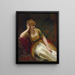 Eine Schönheit des Harems - Henri Guillaume Schlesinger — gerahmtes Bild an der Wand
