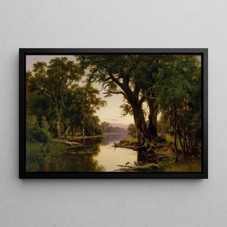 Henry James Johnstone - A billabong of the Goulburn Victoria.webp