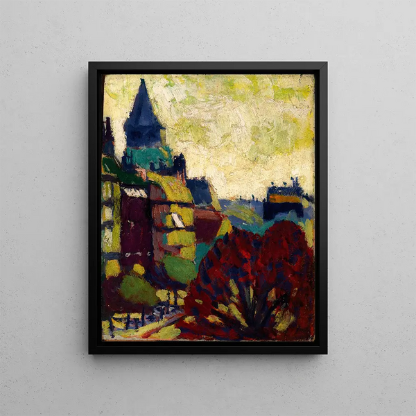 St Germain des Prés - Henry Lyman Saen — gerahmtes Bild an der Wand