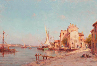 Henry Malfroy - A quay on the French riviera.webp