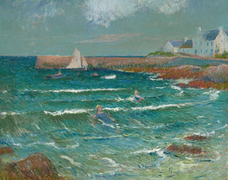 Baignade à la mer à Lomener - Henry Moret — Ansicht des Kunstwerks
