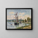 Bateaux dans le port - Henry Moret — gerahmtes Bild an der Wand