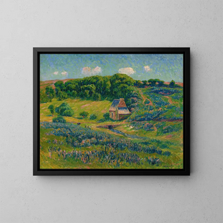 Ferme dans la campagne bretonne - Henry Moret — gerahmtes Bild an der Wand