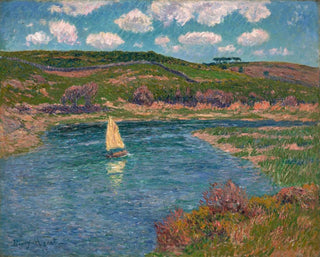 Fluss von Pont-Aven, Finistère - Henry Moret — Ansicht des Kunstwerks