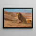 Löwen in der Wüste - Henry Ossawa Tanner — gerahmtes Bild an der Wand