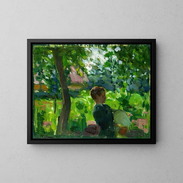Studie für die Dudelsackstunde - Henry Ossawa Tanner — gerahmtes Bild an der Wand