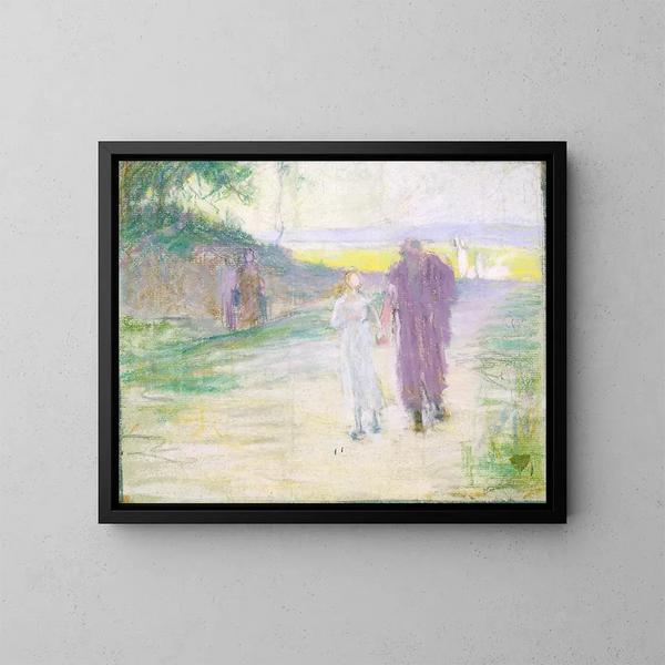 Studie für den Flug in Ägypten - Henry Ossawa Tanner — gerahmtes Bild an der Wand