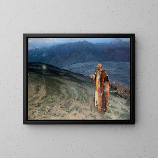 Studie für Moses und den brennenden Dornbusch - Henry Ossawa Tanner — gerahmtes Bild an der Wand
