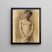 Studie eines jungen Mannes - Henry Ossawa Tanner — gerahmtes Bild an der Wand